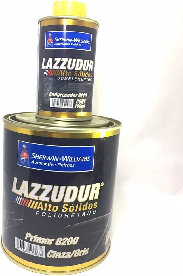 Primer Automotivo Pu Cinza/gris 8200 Lazzuril Alto Solido