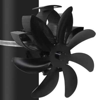 pologmase fogão lareira, lareira não elétrico - 7 ventiladores lareira para fogão a lenha, acessórios para fogão a lenha operação silenciosa circulação ar quente