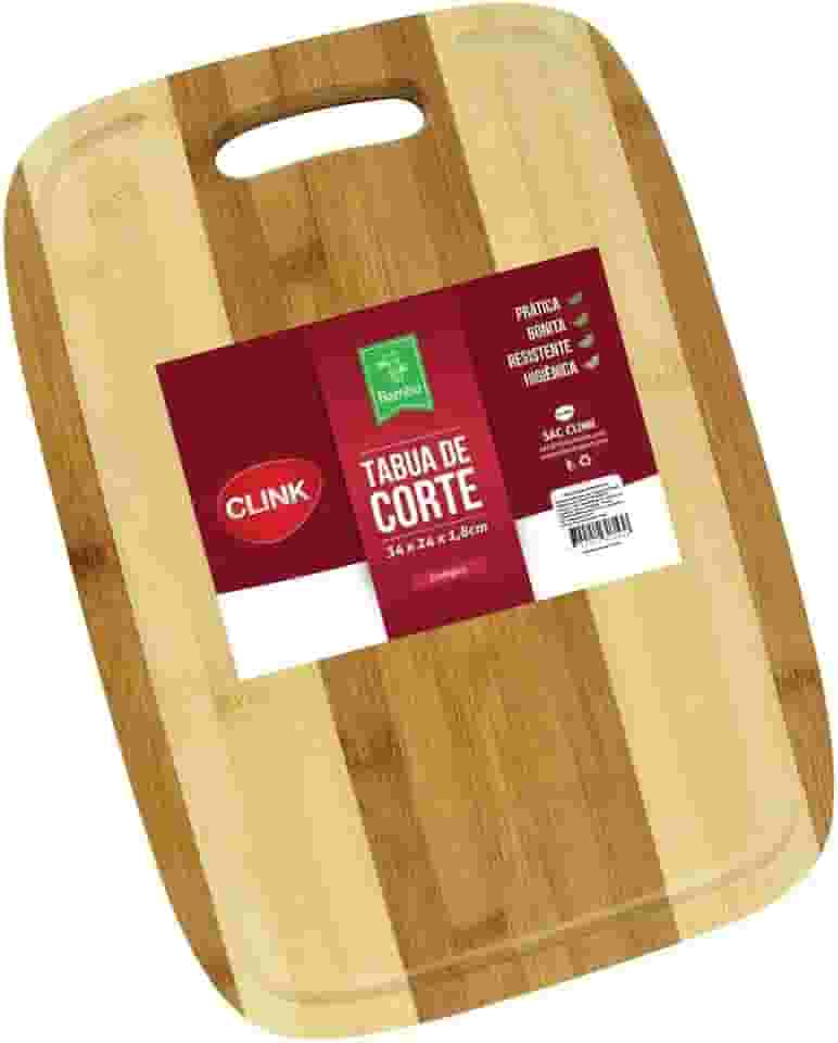 Tábua de Corte Bambu Oval 34cm