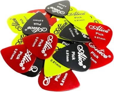 15 Palhetas Coloridas de Violão/Guitarra/Cavaco/Ukulele Tamanho 0.81mm