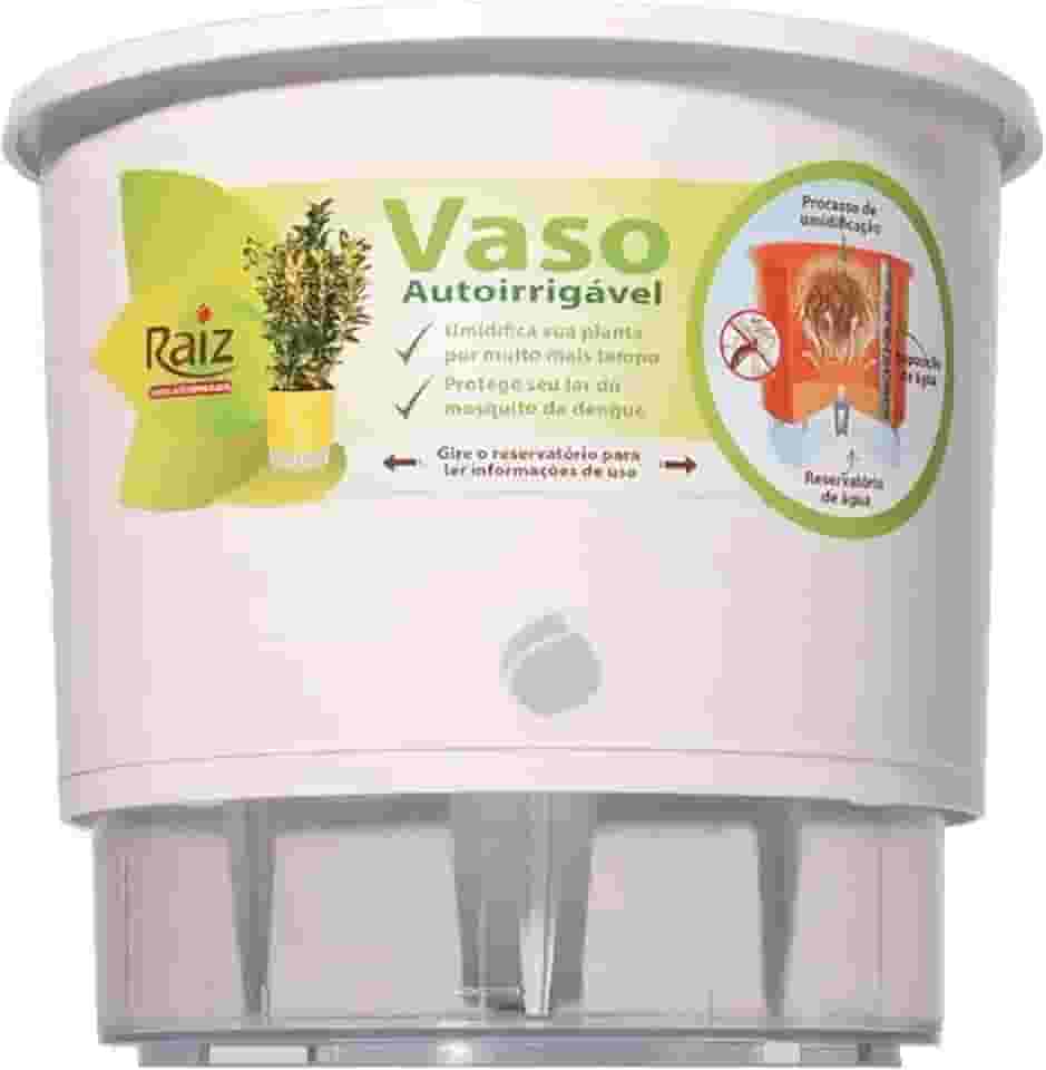 Vaso Auto Irrigável N 04 - Grande - Raiz Branca