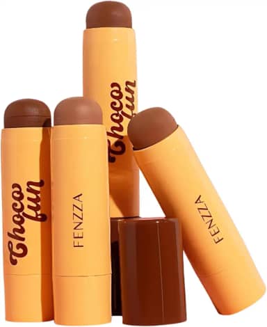 Contorno Stick Choco Fun Fenzza, Bastão com Vitamina E e Manteiga de Karité, Aroma de Chocolate - Maquiagem (15%)