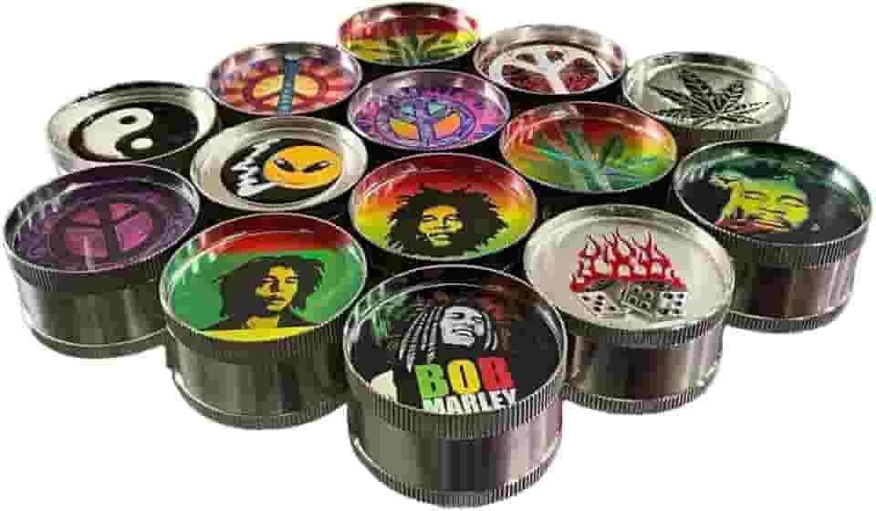 Dichavador Moedor Manual de Ervas e Sementes De Ferro Grande