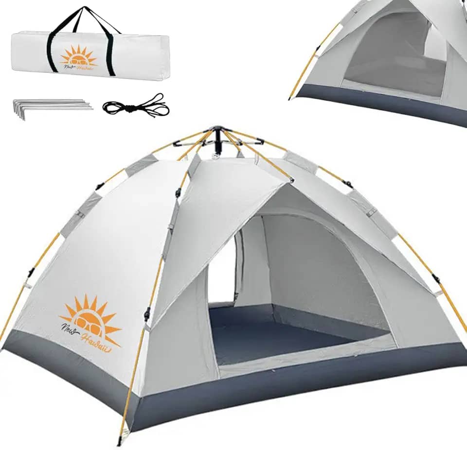 Barraca de Camping 2-3 Pessoas Impermeável Automática com Mosquiteiro