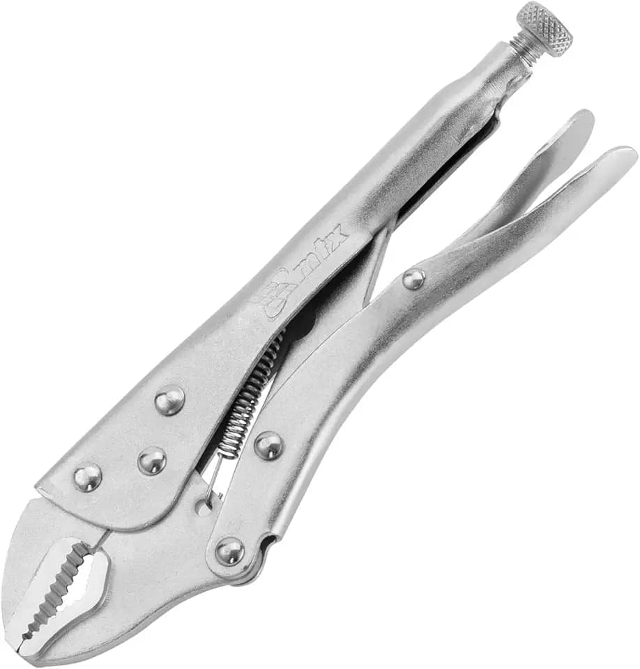 MTX Alicate de Pressão 10' (250 mm) Mordente Curvo – Ferramenta Profissional de Alta Resistência