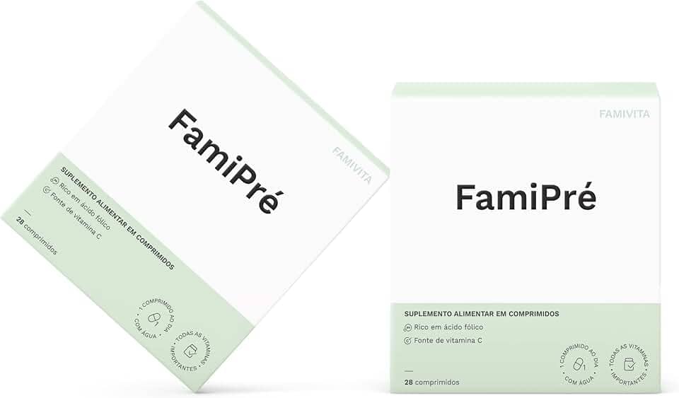 FamiPré - Com ácido fólico como metilfolato e outras vitaminas para mulheres na pré-concepção (08 Semanas)