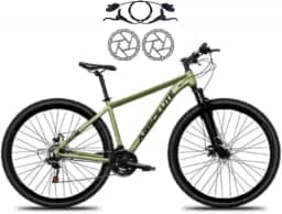 Bicicleta Aro 29 Absolute Nero 5 21V MTB Aluminio Freio Hidráulico Suspensão 80mm Unissex