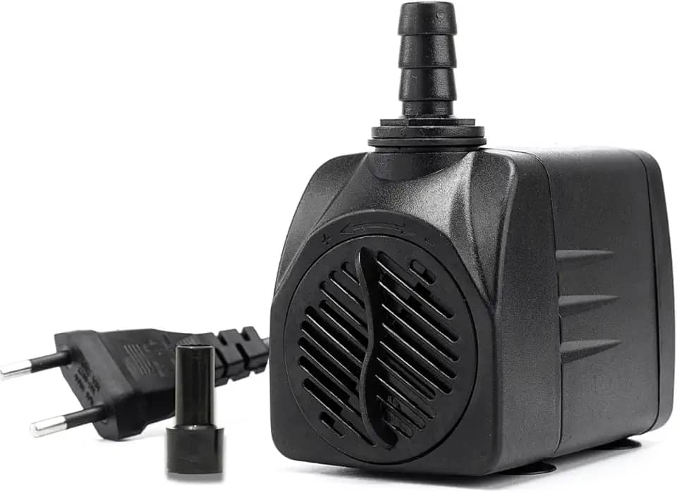 Bomba Submersa PL-203 para Aquários, Fontes e Lagos - 1000 L/H, Silenciosa, Compacta e Econômica, Elevação de Até 1,5m (110V)