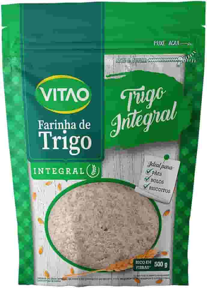 Farinha de Trigo Integral, Branco, Vitao, 500 g