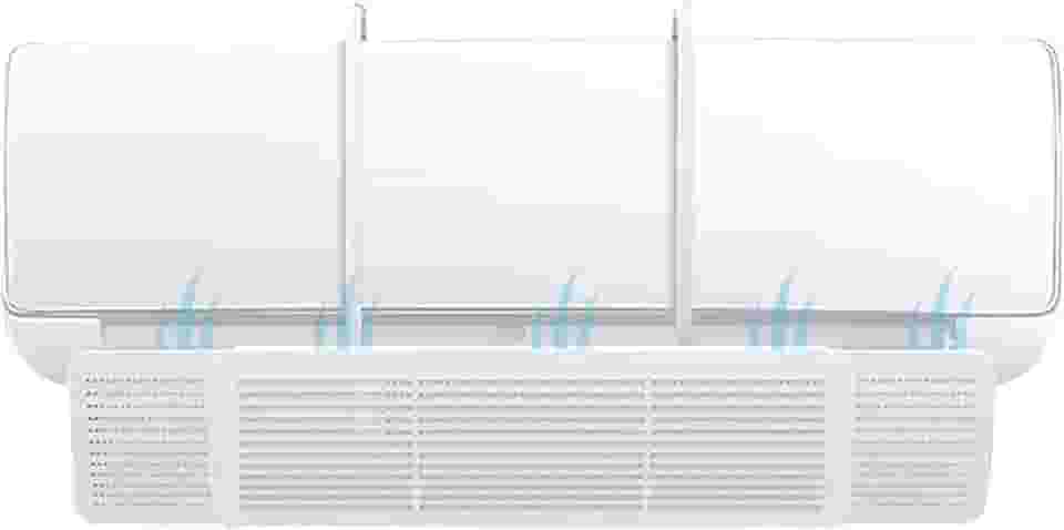 Defletor para Ar Condicionado Split Direcionador de Vendo Ajustável Compatível com 56 a 96 cm Evita Corrente de Ar Direta Universal Branco