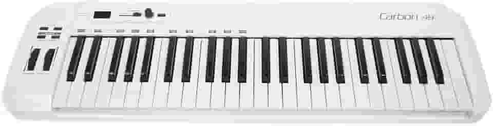 Controlador Midi 49 Teclas Branco Samson Carbon 49 USB SAKC49