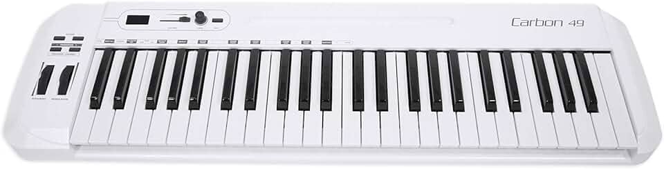 Controlador Midi 49 Teclas Branco Samson Carbon 49 USB SAKC49