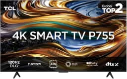 Smart TV TCL 75 Polegadas LED 4K P755 WiFi Bluetooth Google TV HDR10+ Dolby Atmos Vision 75P755