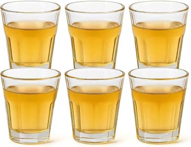 Conjunto 6 Copos de Dose 45ml – Vidro Resistente para Tequila, Cachaça, Whisky e Shots