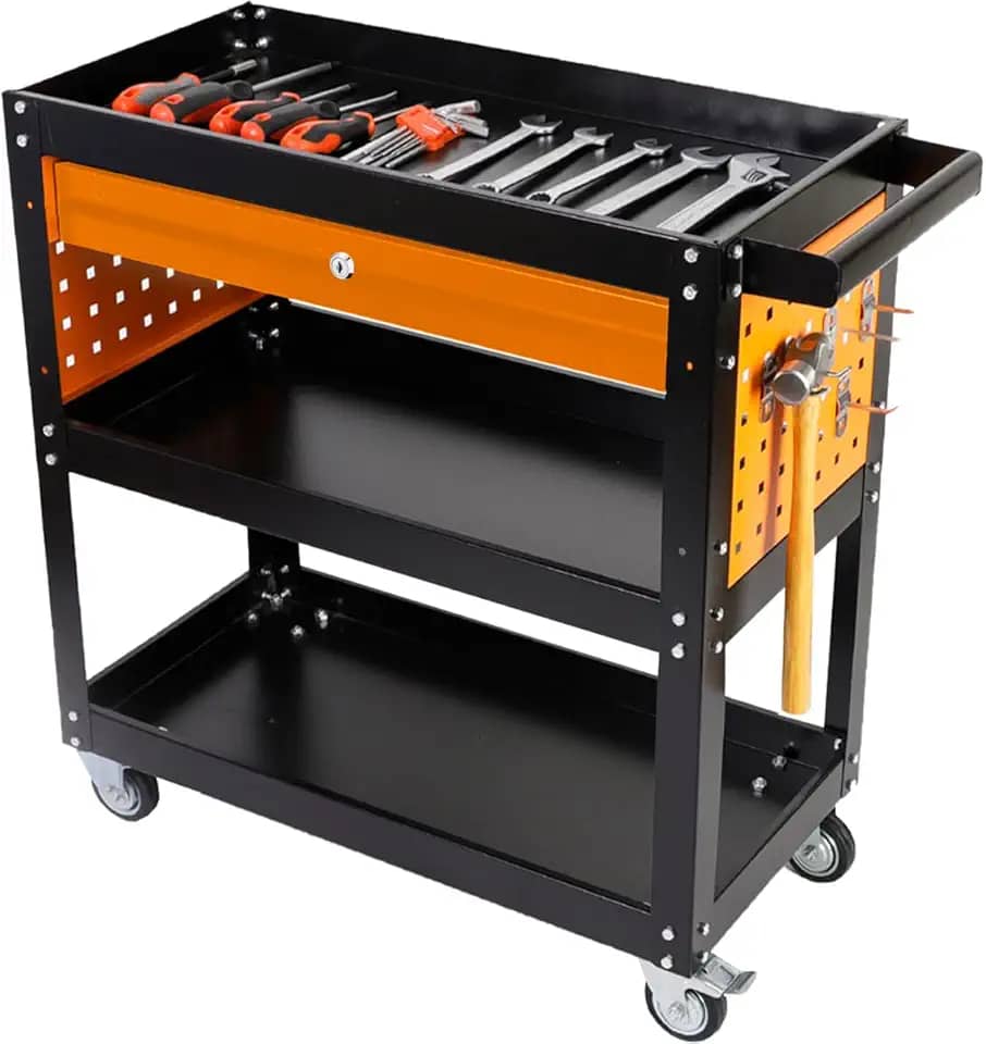 Carrinho de ferramentas com gaveta e placas laterais - BCM300