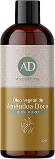 Óleo Vegetal de Amêndoa Doce - Prensado a Frio, 100% Puro e Vegano | Alto Poder De Hidratação Para Corpo, Rosto e Uso em Bebês | Indicado Para Todos os Tipos de Pele | 120 ml - Aroma D’alma
