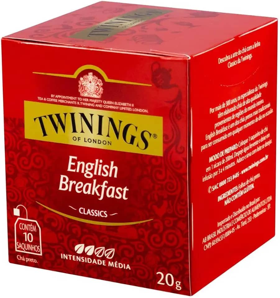 Twinings Chá Preto English Breakfast Com 10 Saquinhos