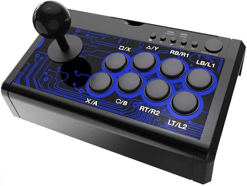 Dobe 7 em 1 Arcade Fighting Wired Joystick para Switch, PS4, PS3, Xbox, PC, Android