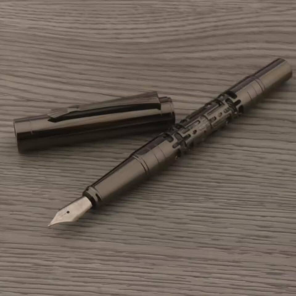 CANETA TINTEIRO EXECUTIVA METAL PENA 0,5MM SOFISTICADA ELEGANTE LUXO