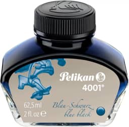 Tinta Para Caneta Tinteiro Pelikan 4001 Azul Preto 62,5Ml Pelikan, Blue-Black