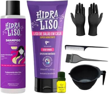 Escova Progressiva Alisante Para Cabelo Hidraliso + Shampoo