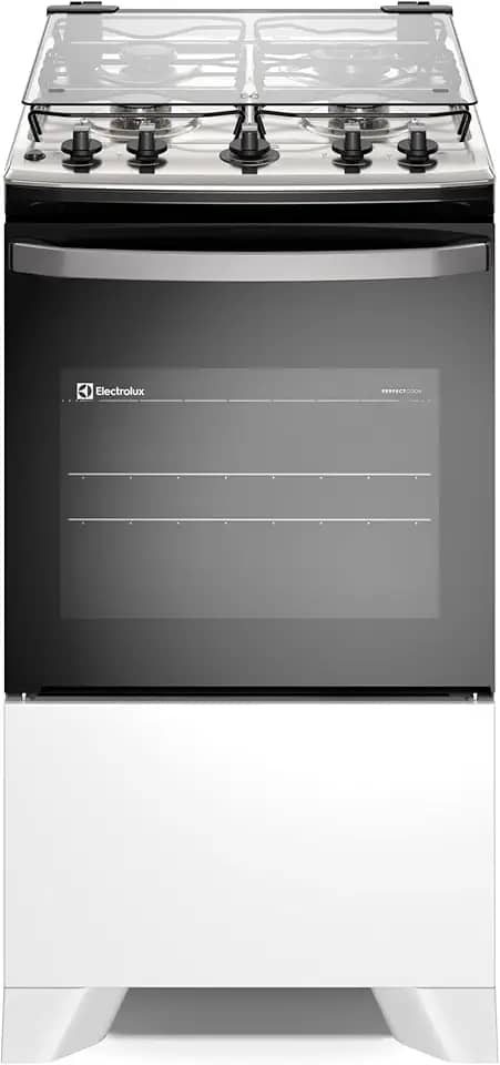 Electrolux Fogão 4 bocas Electrolux Efficient Branco Mesa Inox, PerfectCook e VaporBake® (FE4IW) Bivolt