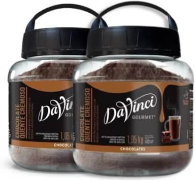 Kit 2 Chocolate Quente Cremoso Da Vinci 1,05kg - Em Pó