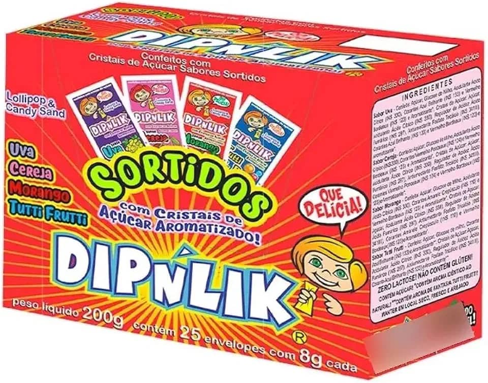 PIRULITO DIPNLIK DE POZINHO C/25 UNIDADES