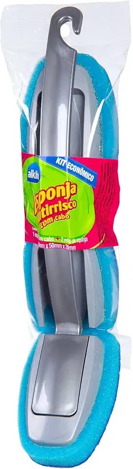 ESPONJA ANTIRISCO COM CABO + REFIL C/2 UNID