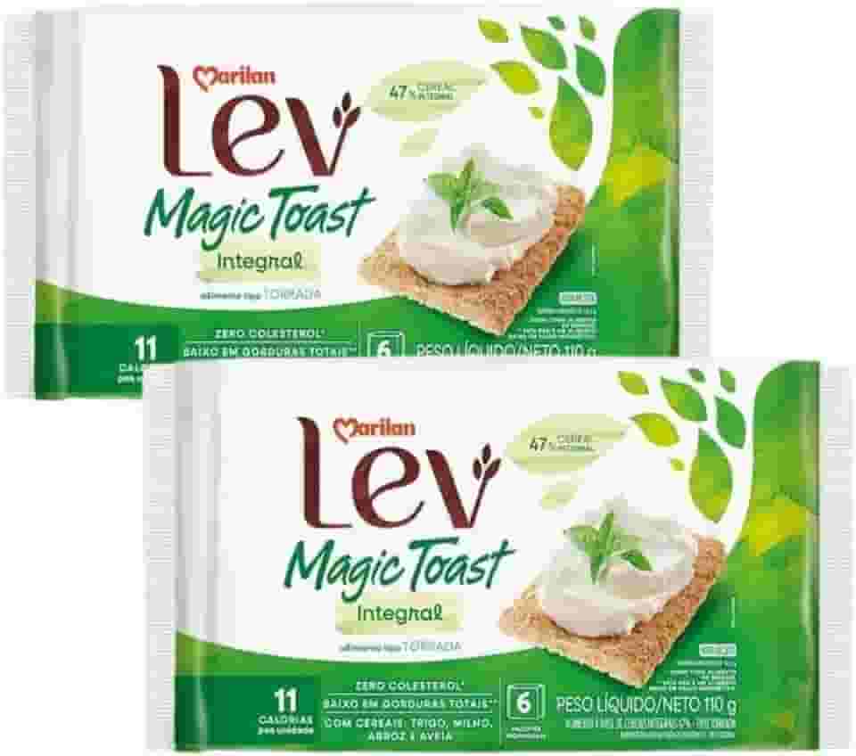 Torrada Lev Magic Toast Integral Marilan 110g Kit 2