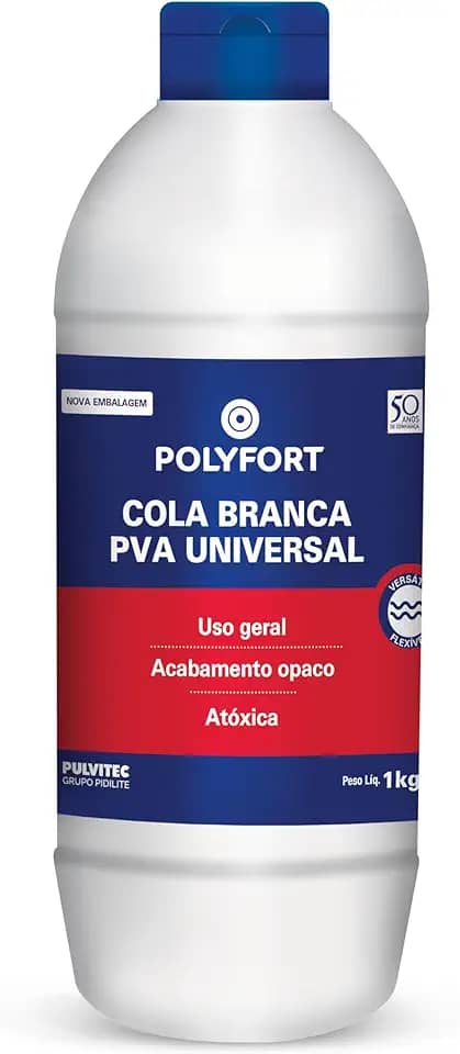 Cola Para Madeira 1X1Kg, Pulvitec 408450, Branco