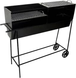 Churrasqueira Espetinho Aço FE Grelhas Carrinho 100x99x26cm