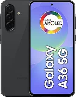 Celular Samsung Galaxy A36 5G 128GB, 6GB RAM, Câmera 50MP, IP67, Super AMOLED 6.7', Recursos AI, Preto