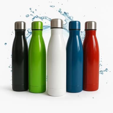 Garrafa De Água Portatil Inox Térmica Squeeze Com Camada Dupla Para Academia Esporte 500 ML Quente Frio UTIMAIS+ (Azul)