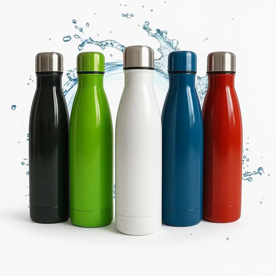 Garrafa De Água Portatil Inox Térmica Squeeze Com Camada Dupla Para Academia Esporte 500 ML Quente Frio UTIMAIS+ (Azul)