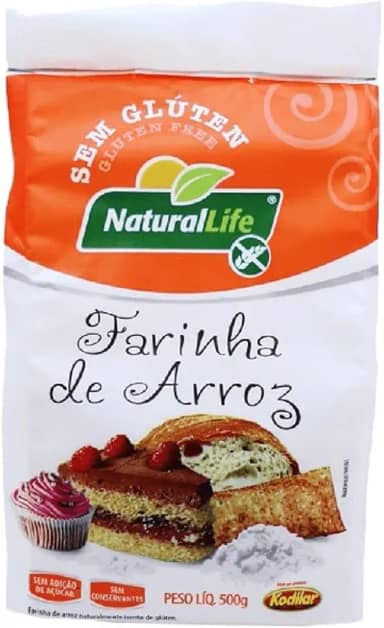 Farinha de Arroz Natural Life - Sem Glúten - 500g