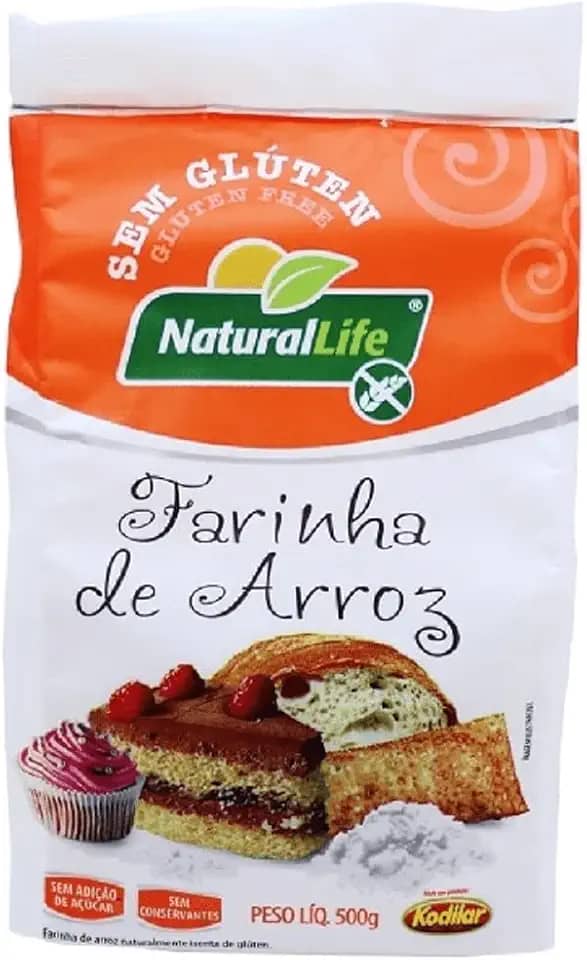 Farinha de Arroz Natural Life - Sem Glúten - 500g