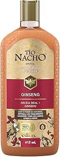 Tio Nacho Shampoo Crescimento Natural Dos Cabelos Com Biotina, Geleia Real E Extrato De Ginseng, Tratamento Antiqueda, Fórmula Fortalecedora Para Cabelos Finos - 415 Ml, 1 Unidade