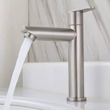 Torneira Bancada Pia Banheiro Inox Premium 1/4 de Volta – Design Moderno, Alta Durabilidade e Instalação Simples