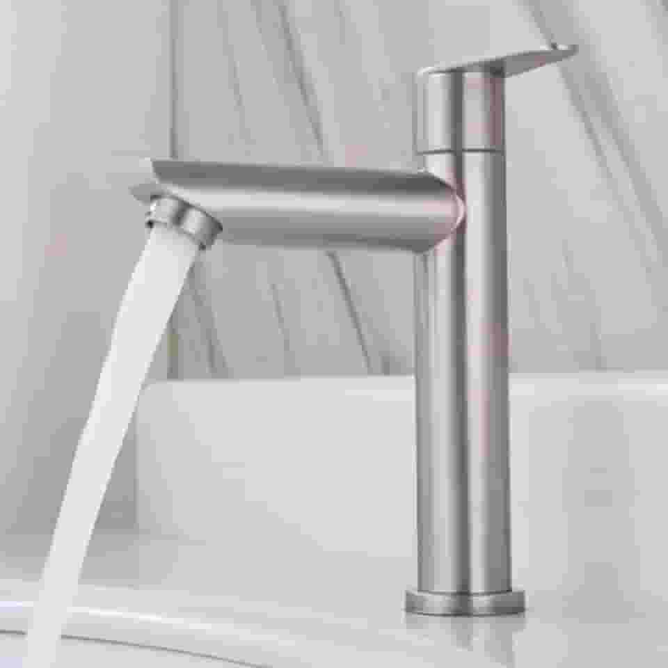 Torneira Bancada Pia Banheiro Inox Premium 1/4 de Volta – Design Moderno, Alta Durabilidade e Instalação Simples