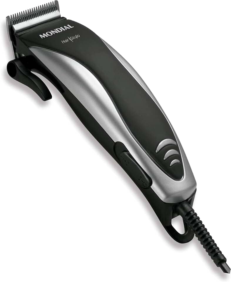 MONDIAL Cortador de Cabelos Hair Stylo, Preto/Prata, 10W, 110V - CR-02