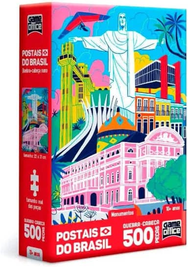 Toyster - Quebra-cabeça: Postais do Brasil: Monumentos - 500 peças nano - Game Office