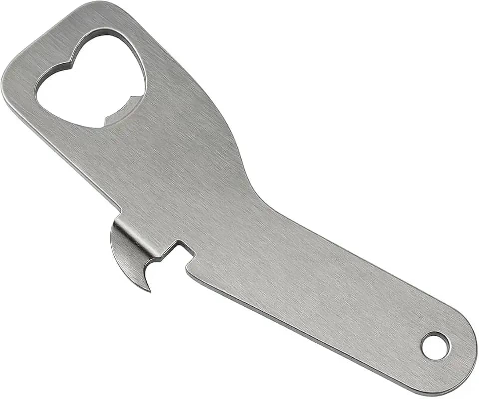Abridor de Garrafas e Latas Profissional em Aço Inoxidável Grande 14 Cm
