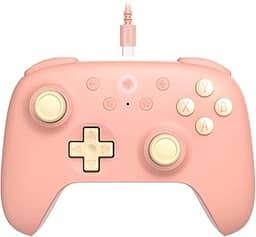 8Bitdo Ultimate 2C Wired Controller for Windows PC and Android, with 1000Hz Polling Rate, Hall Effect Joysticks and Hall Triggers, and Remappable L4/R4 Bumpers (Peach)
