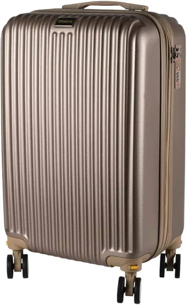 Mala de Bordo 10KG Expansível Padrão Anac Giratória Style (Dourada Style)