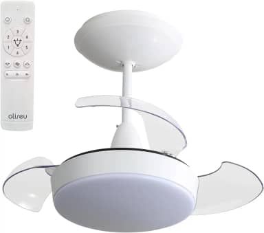 Ventilador de Teto Aliseu Retrátil Pro Branco Bivolt com Controle Remoto