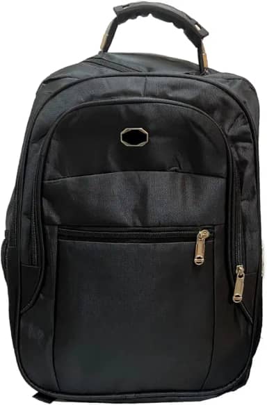 Mochila Acolchoada para Notebooks com Divisórias e bolsos laterais - Preta - PREMIUM DUPIN