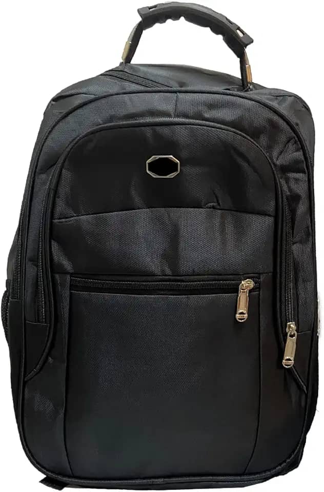 Mochila Acolchoada para Notebooks com Divisórias e bolsos laterais - Preta - PREMIUM DUPIN
