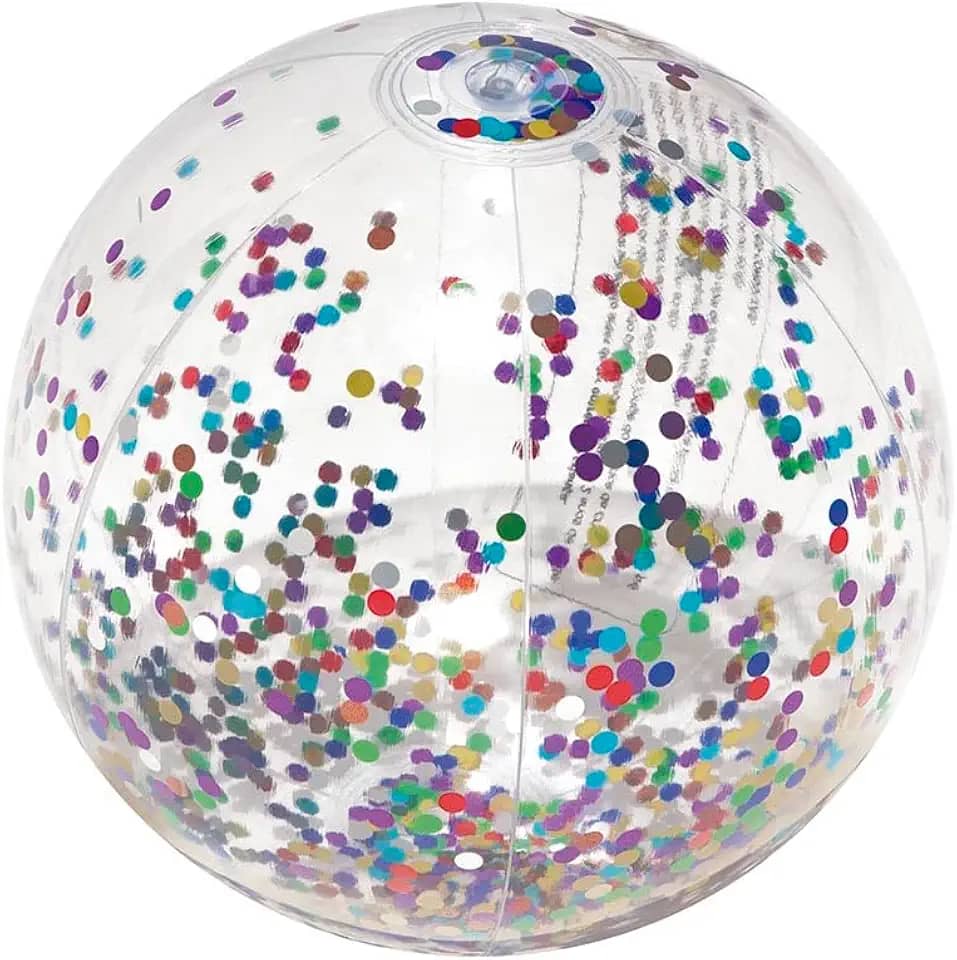 Mor - Bola Inflável com Glitter