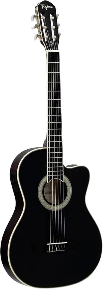 VIOLÃO CLASSICAL FLAT CUTAWAY EQ NYLON T/SPRUCE B/S AGATHIS LATIN AMERICA CARTAGENA BKS TAGIMA